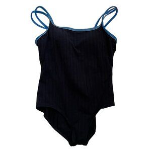 Liz Claiborne Woman One Piece Swimsuit Ribbed Size L Bathing Suit u